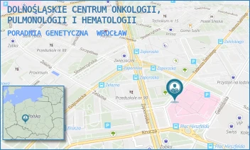 PORADNIA GENETYCZNA - DOLNOŚLĄSKIE CENTRUM ONKOLOGII, PULMONOLOGII I HEMATOLOGII - PL. LUDWIKA HIRSZFELDA 12, WROCŁAW
