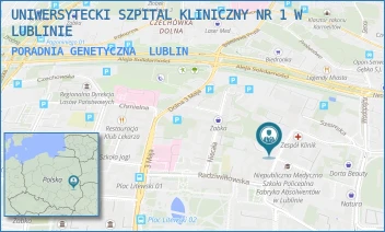 PORADNIA GENETYCZNA - UNIWERSYTECKI SZPITAL KLINICZNY NR 1 W LUBLINIE - STANISŁAWA STASZICA 14A,  LUBLIN