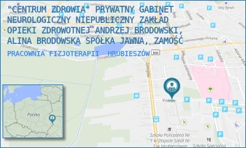 PRACOWNIA FIZJOTERAPII - "CENTRUM ZDROWIA" PRYWATNY GABINET NEUROLOGICZNY NIEPUBLICZNY ZAKŁAD OPIEKI ZDROWOTNEJ ANDRZEJ BRODOWSKI, ALINA BRODOWSKA SPÓŁKA JAWNA, ZAMOŚĆ - ZAMOJSKA 12, HRUBIESZÓW