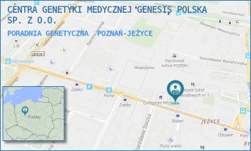 PORADNIA GENETYCZNA - DIAGNOSTYKA GENESIS SPÓLKA Z OGRANICZONĄ ODPOWIEDZIALNOŚCIĄ Z SIEDZIBĄ W POZNANIU - JANA HENRYKA DĄBROWSKIEGO 77A,  POZNAŃ-JEŻYCE