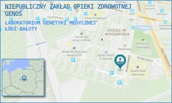 LABORATORIUM GENETYKI MEDYCZNEJ - NIEPUBLICZNY ZAKŁAD OPIEKI ZDROWOTNEJ GENOS - INOWROCŁAWSKA 9/132,  ŁÓDŹ-BAŁUTY