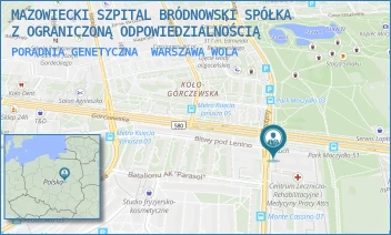 PORADNIA GENETYCZNA - MAZOWIECKI SZPITAL BRÓDNOWSKI SPÓŁKA Z OGRANICZONĄ ODPOWIEDZIALNOŚCIĄ - GÓRCZEWSKA 89,  WARSZAWA WOLA