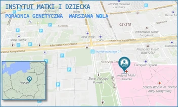 PORADNIA GENETYCZNA - INSTYTUT MATKI I DZIECKA - MARCINA KASPRZAKA 17 A,  WARSZAWA WOLA
