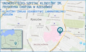KLINICZNY ZAKŁAD DIAGNOSTYKI LABORATORYJNEJ - UNIWERSYTECKI SZPITAL KLINICZNY IM. FRYDERYKA CHOPINA W RZESZOWIE - UL. CHOPINA 2,  RZESZÓW