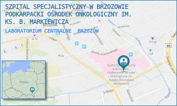 LABORATORIUM CENTRALNE - SZPITAL SPECJALISTYCZNY W BRZOZOWIE PODKARPACKI OŚRODEK ONKOLOGICZNY IM. KS. B. MARKIEWICZA - UL. KS. J. BIELAWSKIEGO 18, BRZOZÓW