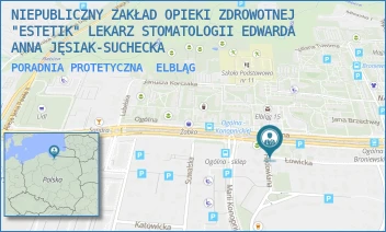 PORADNIA PROTETYCZNA - NIEPUBLICZNY ZAKŁAD OPIEKI ZDROWOTNEJ "ESTETIK" LEKARZ STOMATOLOGII EDWARDA ANNA JĘSIAK-SUCHECKA - ŁOWICKA 3, ELBLĄG