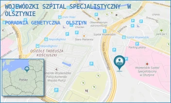 PORADNIA GENETYCZNA - WOJEWÓDZKI SZPITAL SPECJALISTYCZNY  W OLSZTYNIE - ŻOŁNIERSKA 16B,  OLSZTYN