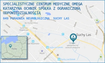 049 PORADNIA NEUROLOGICZNA - SPECJALISTYCZNE CENTRUM MEDYCZNE OMEGA KATARZYNA OCHNIK SPÓŁKA Z OGRANICZONĄ ODPOWIEDZIALNOŚCIĄ - ROLNA 17,  SUCHY LAS
